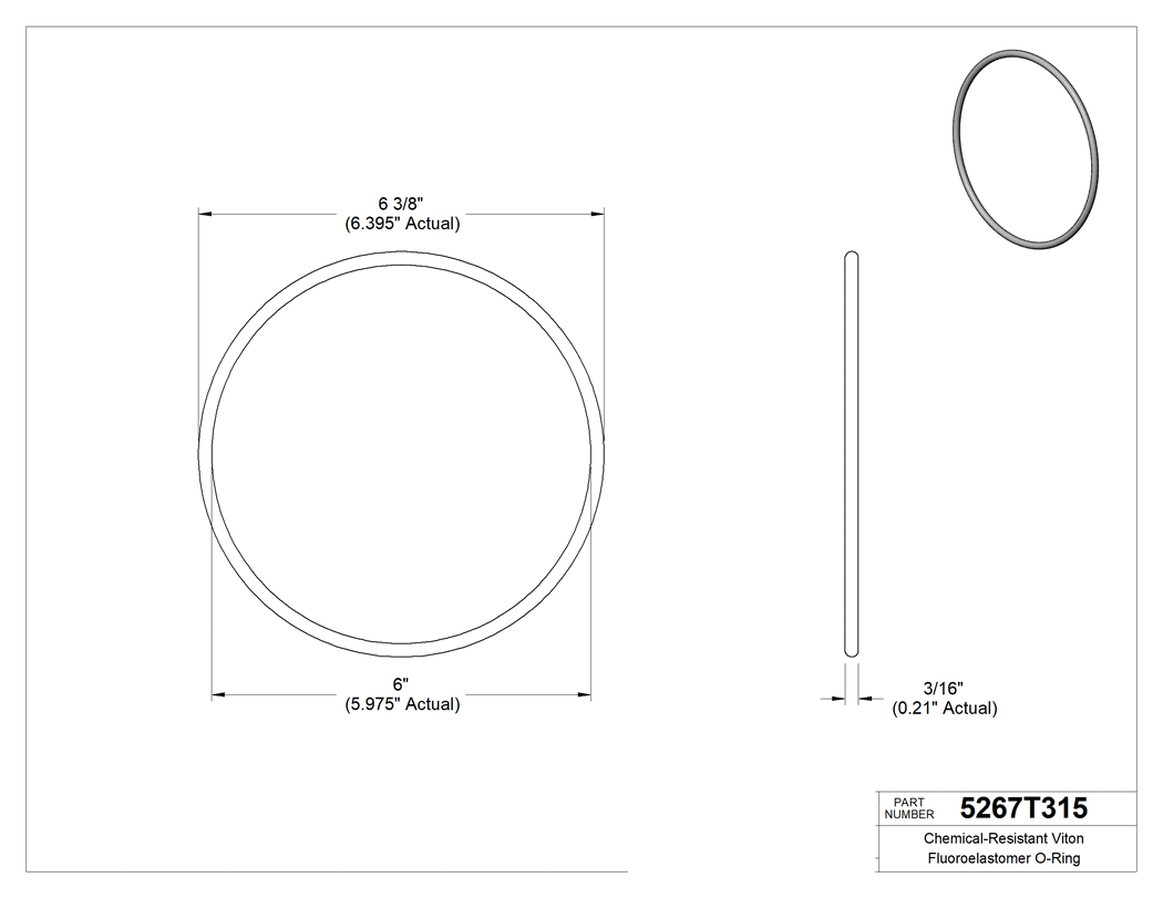 Technical drawing - 5267T315